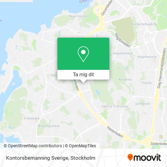 Kontorsbemanning Sverige karta