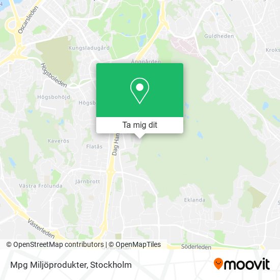 Mpg Miljöprodukter karta