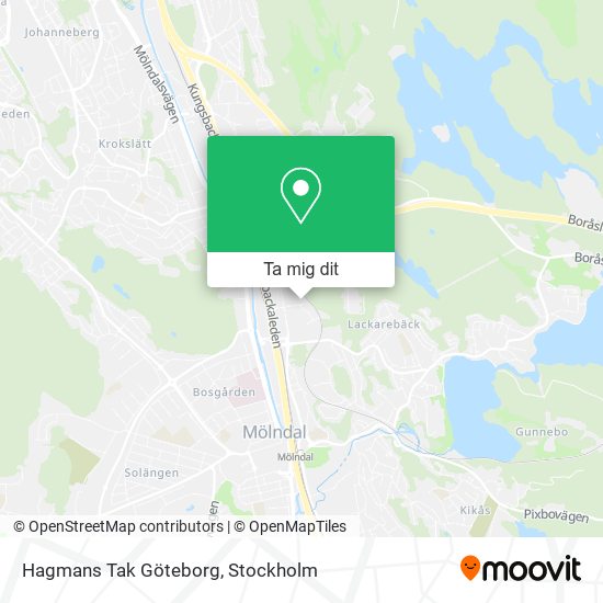 Hagmans Tak Göteborg karta