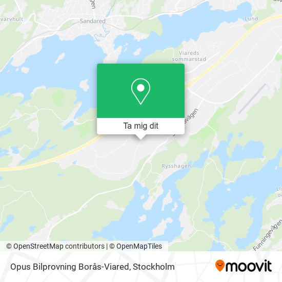 Opus Bilprovning Borås-Viared karta