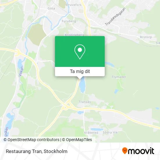 Restaurang Tran karta