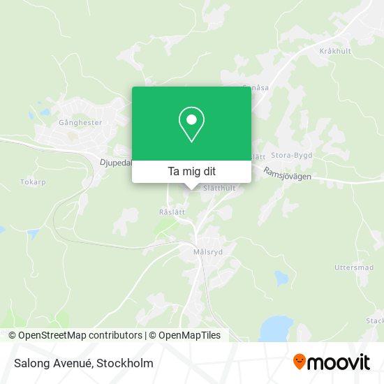Salong Avenué karta