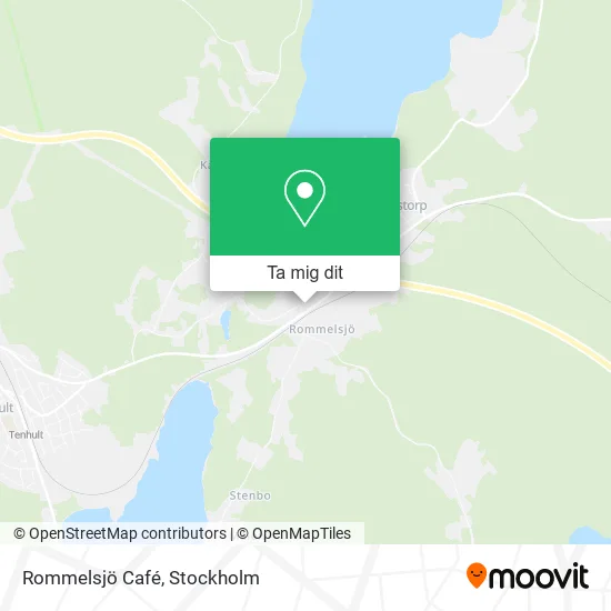 Rommelsjö Café karta