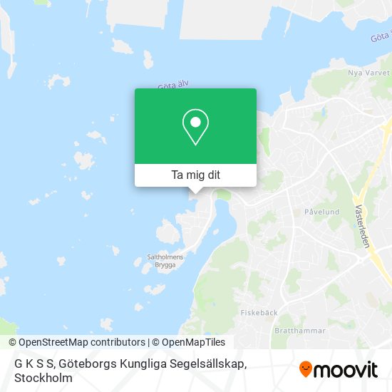 G K S S, Göteborgs Kungliga Segelsällskap karta