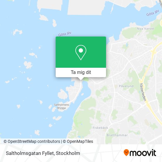 Saltholmsgatan Fyllet karta