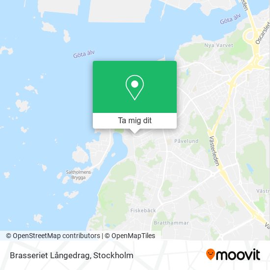 Brasseriet Långedrag karta