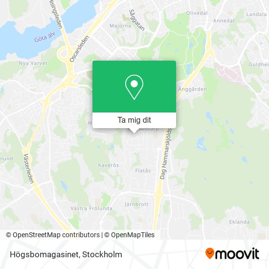 Högsbomagasinet karta