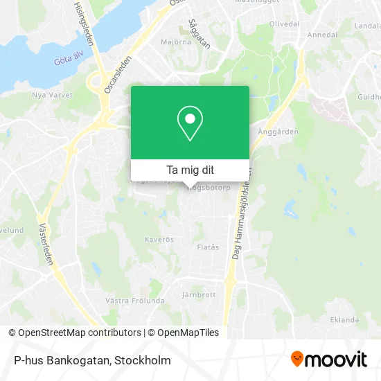 P-hus Bankogatan karta