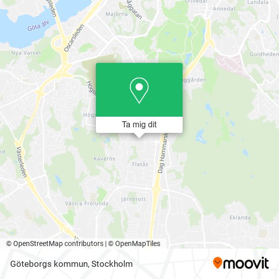 Göteborgs kommun karta