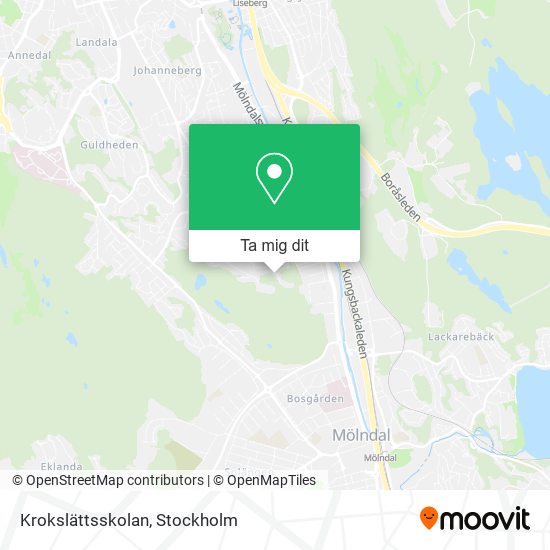 Krokslättsskolan karta