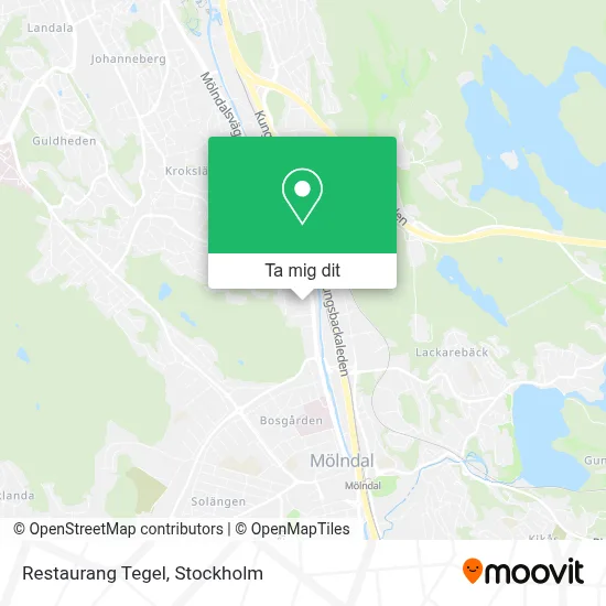 Restaurang Tegel karta