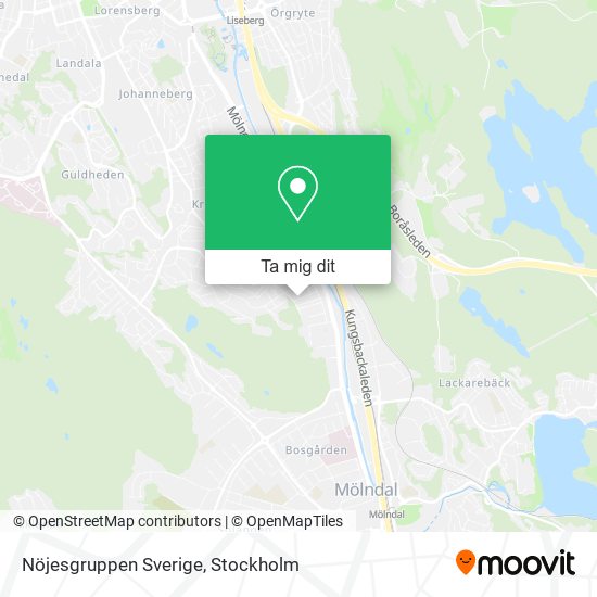 Nöjesgruppen Sverige karta