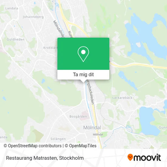 Restaurang Matrasten karta