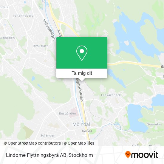Lindome Flyttningsbyrå AB karta