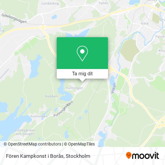 Fören Kampkonst i Borås karta