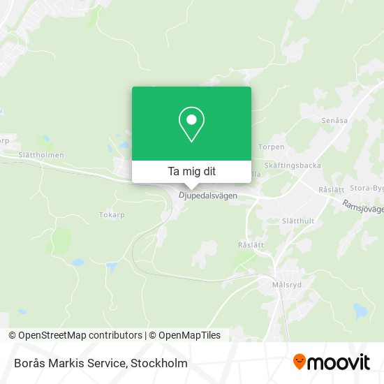 Borås Markis Service karta