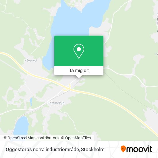 Öggestorps norra industriområde karta