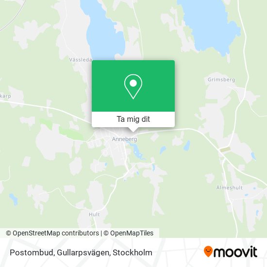 Postombud, Gullarpsvägen karta