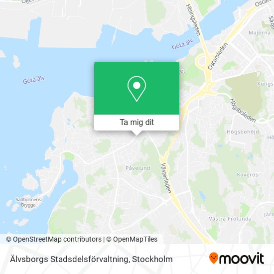 Älvsborgs Stadsdelsförvaltning karta