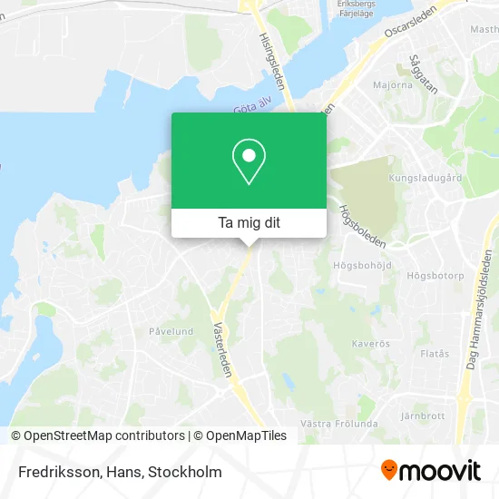 Fredriksson, Hans karta
