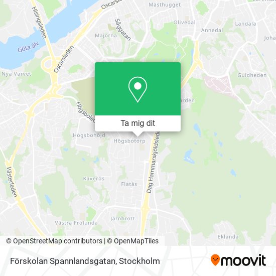 Förskolan Spannlandsgatan karta