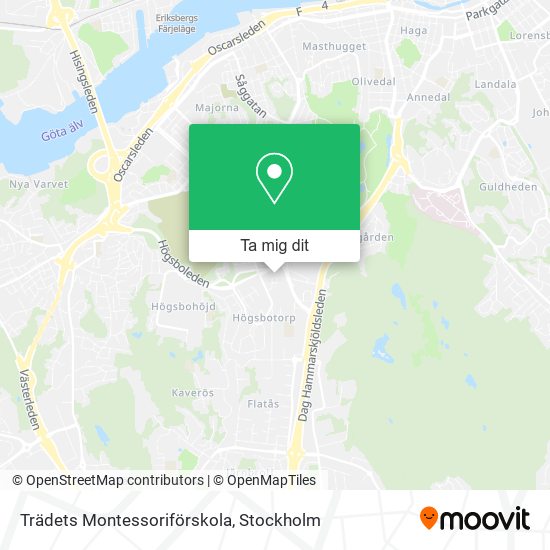 Trädets Montessoriförskola karta