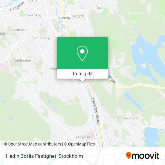 Hedin Borås Fastighet karta