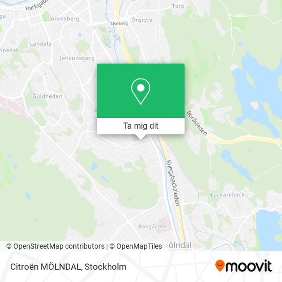 Citroën MÖLNDAL karta