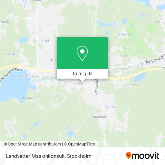 Landvetter Maskinkonsult karta