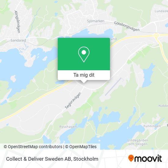 Collect & Deliver Sweden AB karta