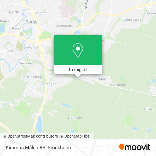 Kimmos Måleri AB karta