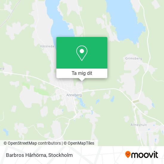 Barbros Hårhörna karta