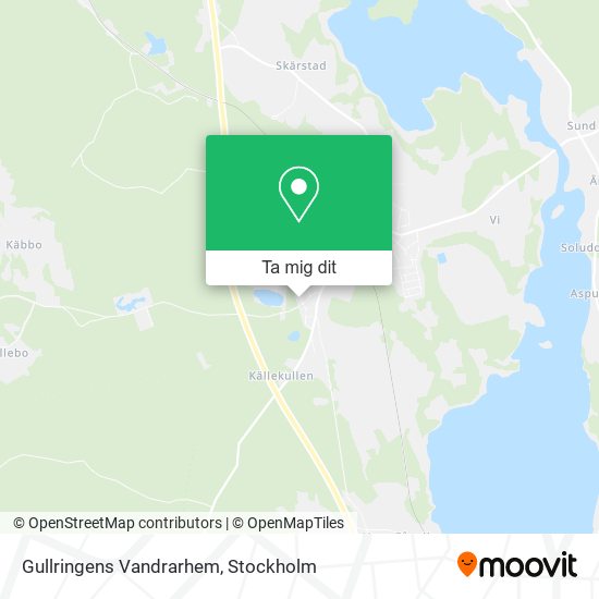 Gullringens Vandrarhem karta