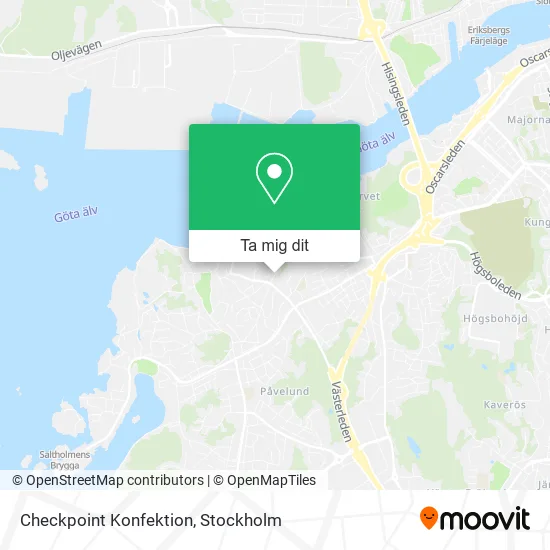 Checkpoint Konfektion karta