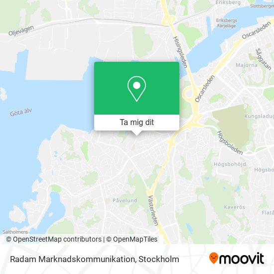 Radam Marknadskommunikation karta