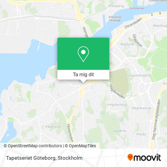 Tapetseriet Göteborg karta