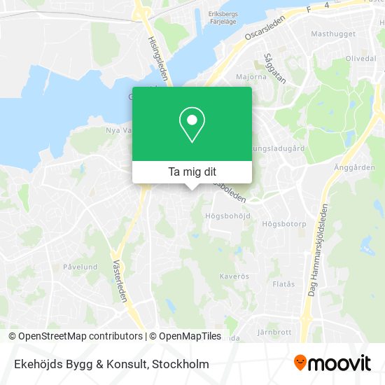 Ekehöjds Bygg & Konsult karta