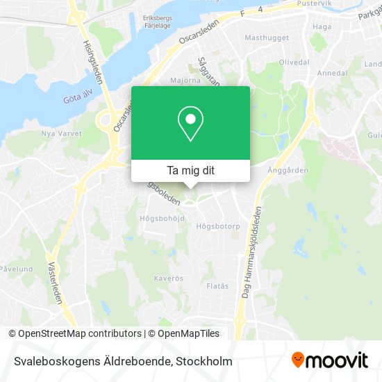Svaleboskogens Äldreboende karta