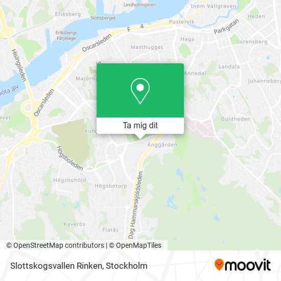 Slottskogsvallen Rinken karta