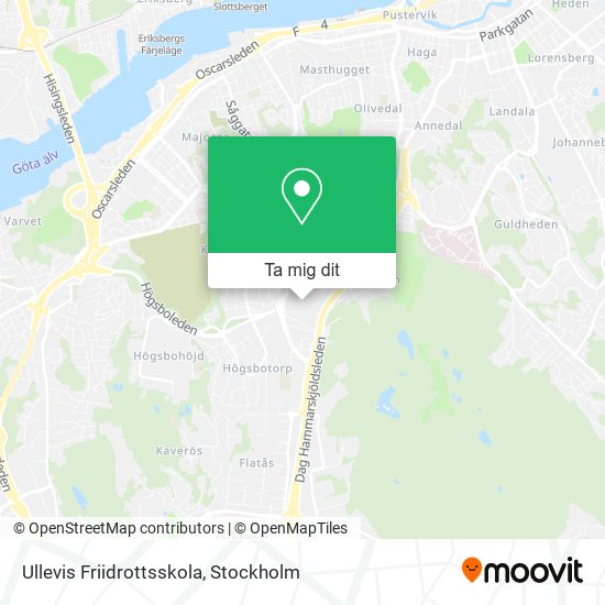 Ullevis Friidrottsskola karta