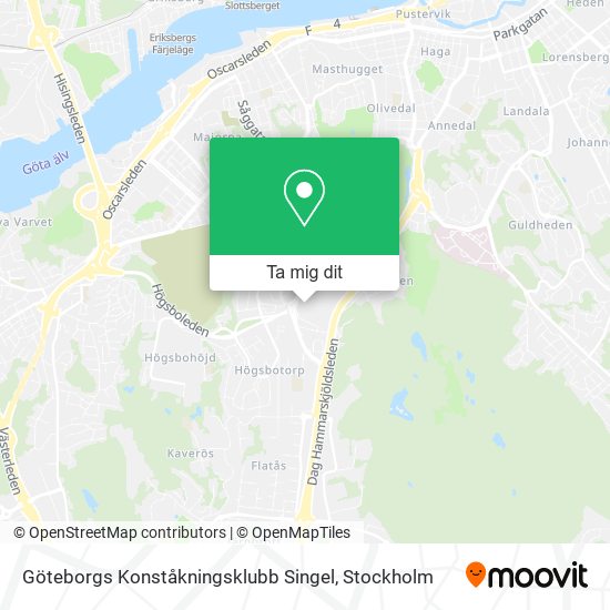 Göteborgs Konståkningsklubb Singel karta