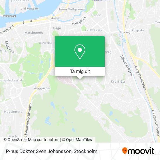 P-hus Doktor Sven Johansson karta