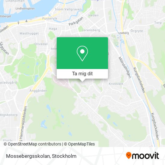 Mossebergsskolan karta