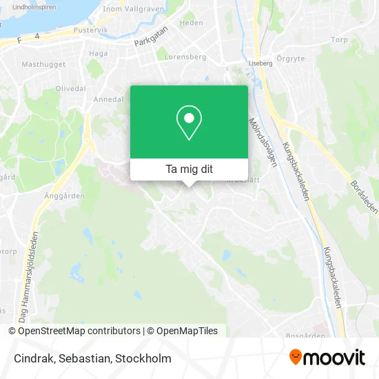 Cindrak, Sebastian karta