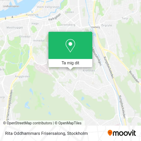 Rita Oddhammars Frisersalong karta