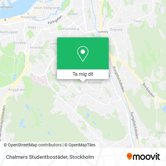 Chalmers Studentbostäder karta