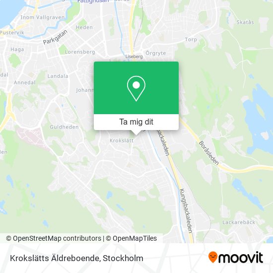 Krokslätts Äldreboende karta