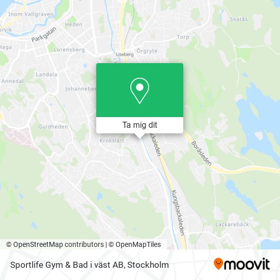 Sportlife Gym & Bad i väst AB karta