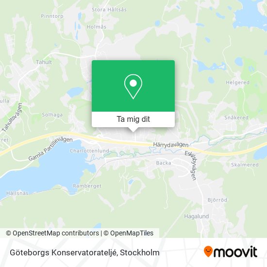 Göteborgs Konservatorateljé karta