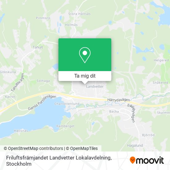 Friluftsfrämjandet Landvetter Lokalavdelning karta